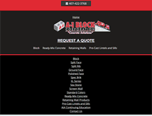 Tablet Screenshot of a1block.com